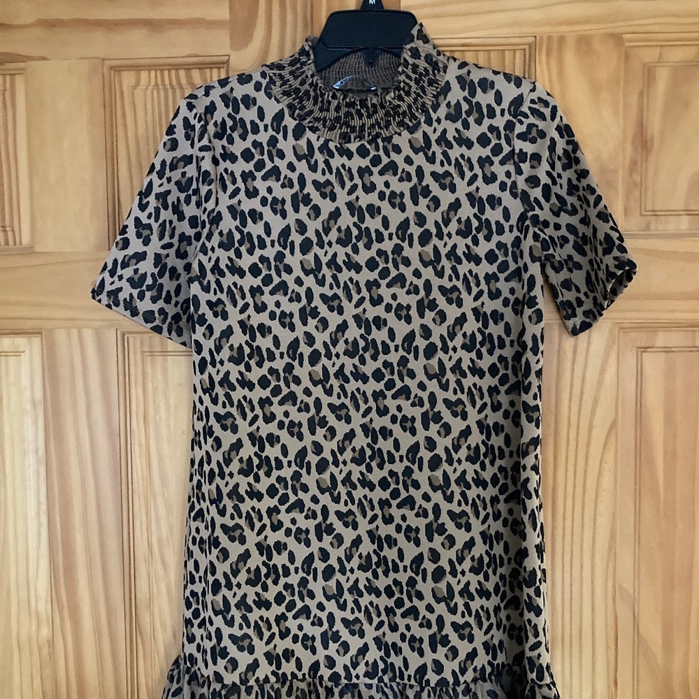 Zara leopard print dress